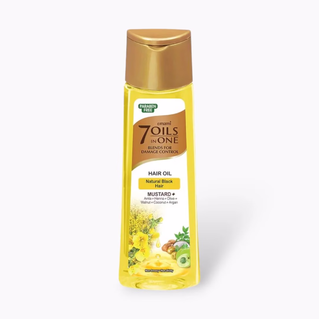Emami 7 In 1 Mustard Hair Oil – 200ml for Strong, Healthy Hair