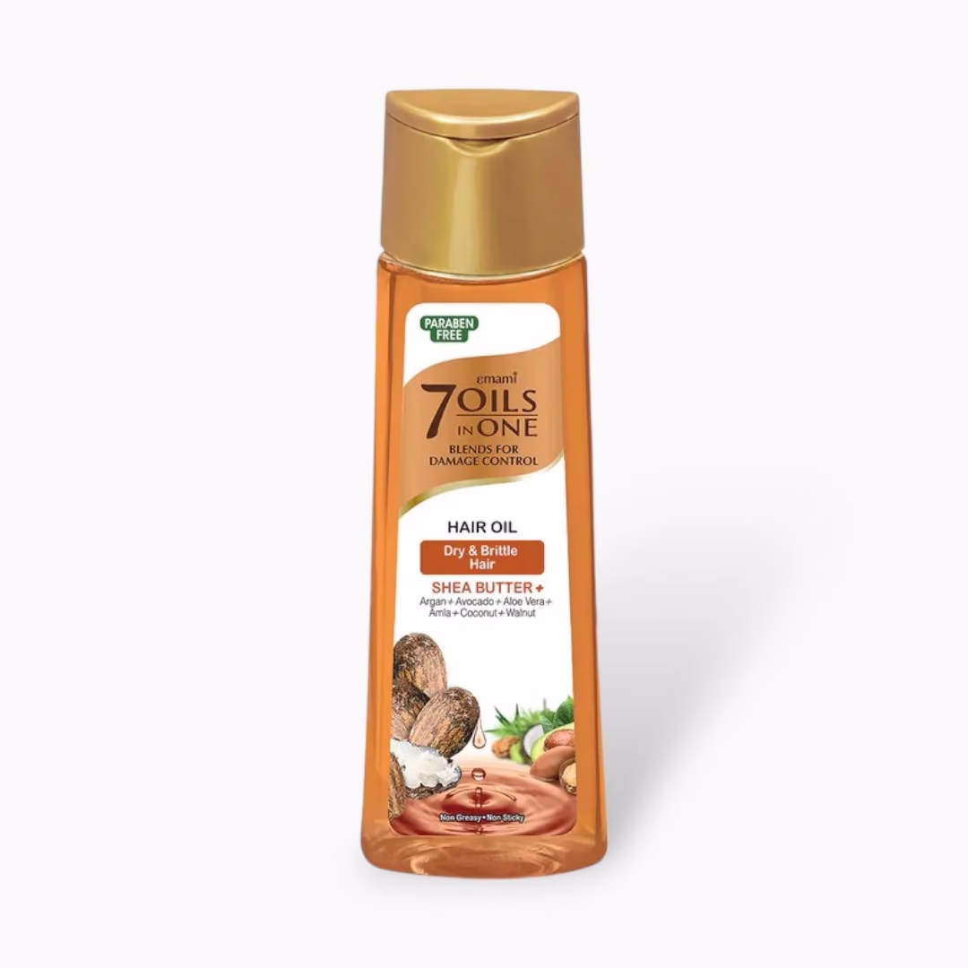 Emami 7 In 1 Shea Butter Hair Oil – 200ml for Nourished, Stronger Hair