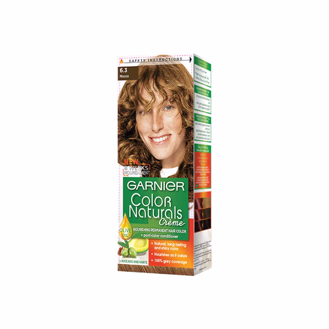 Garnier Color Naturals Hair Color 6.3 Mocha – Rich and Natural Brown Shade