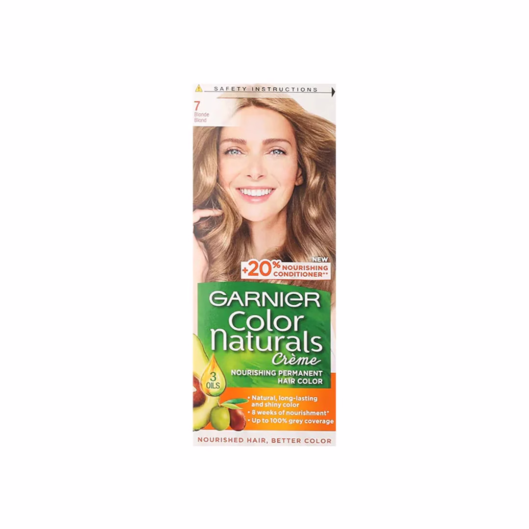 Garnier Color Naturals Hair Color 7 Blonde – Natural, Vibrant Blonde Hair