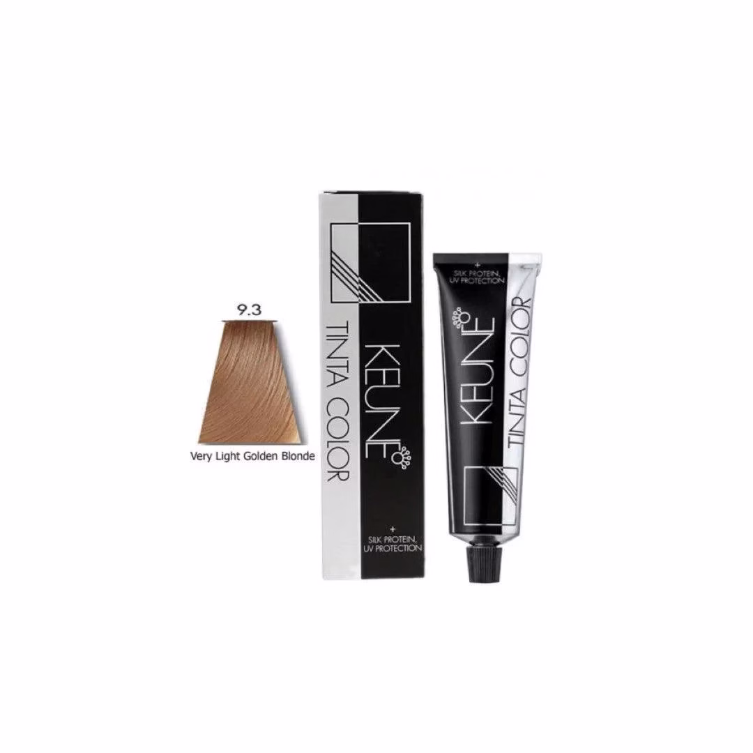 Keune Hair Color 60ml 9.3 Very Light Golden Brown – Bright and Natural Hair Color