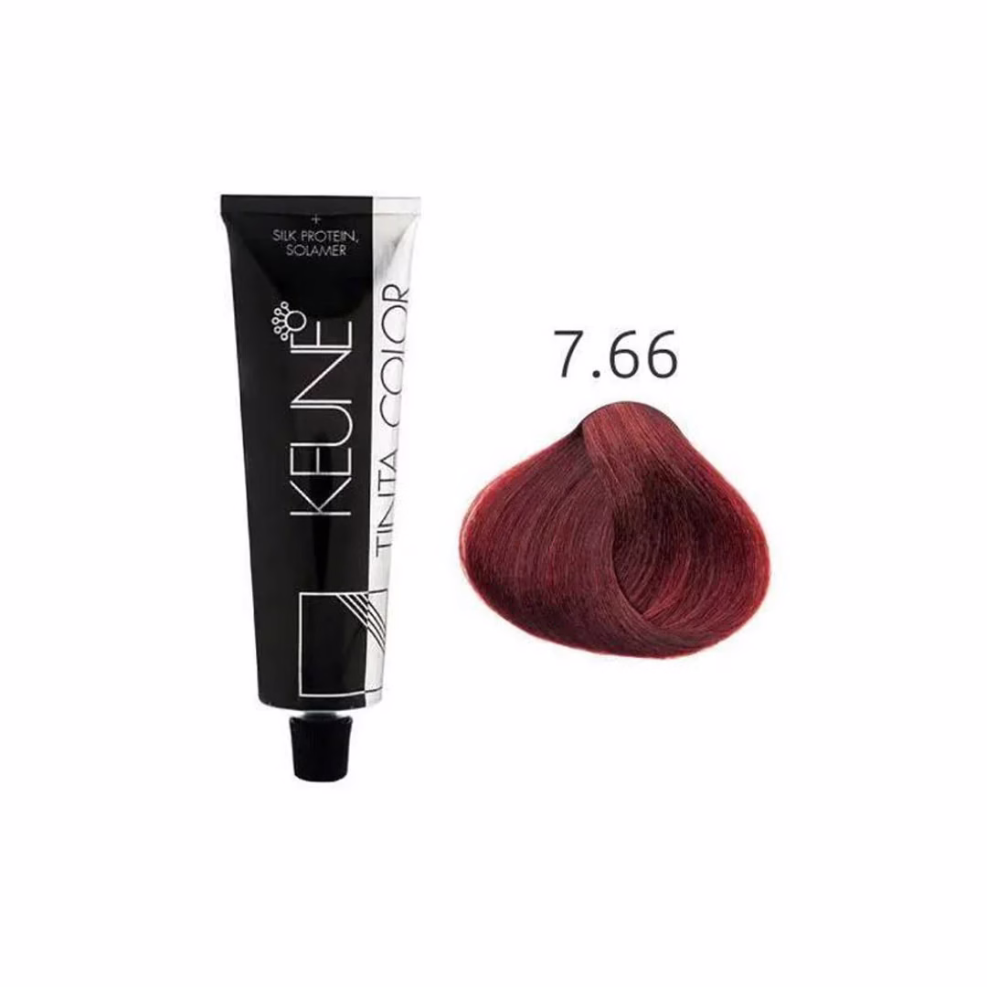 Keune Tinta Hair Color 7.66 Medium Intense Red Blonde – Vibrant and Rich Hair Color