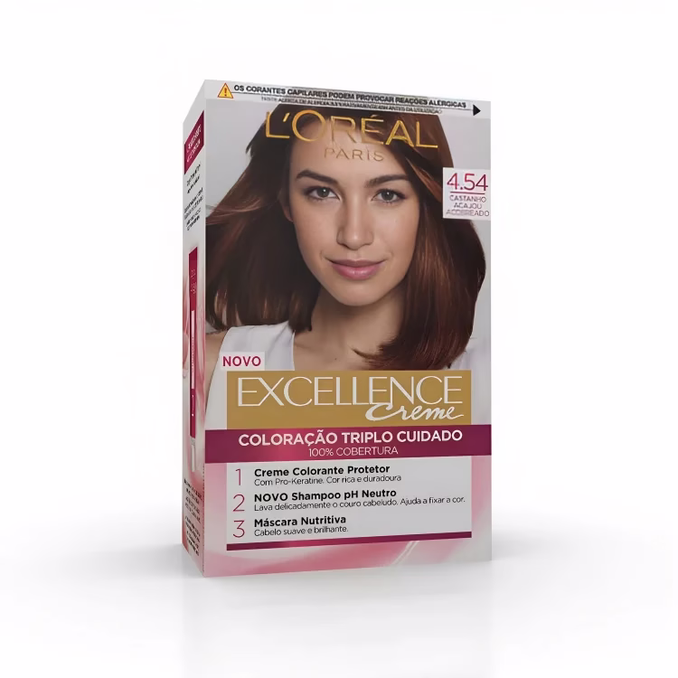 Loreal Excellence Crème – Shade 4.54 Copper Mahogany Hair Color