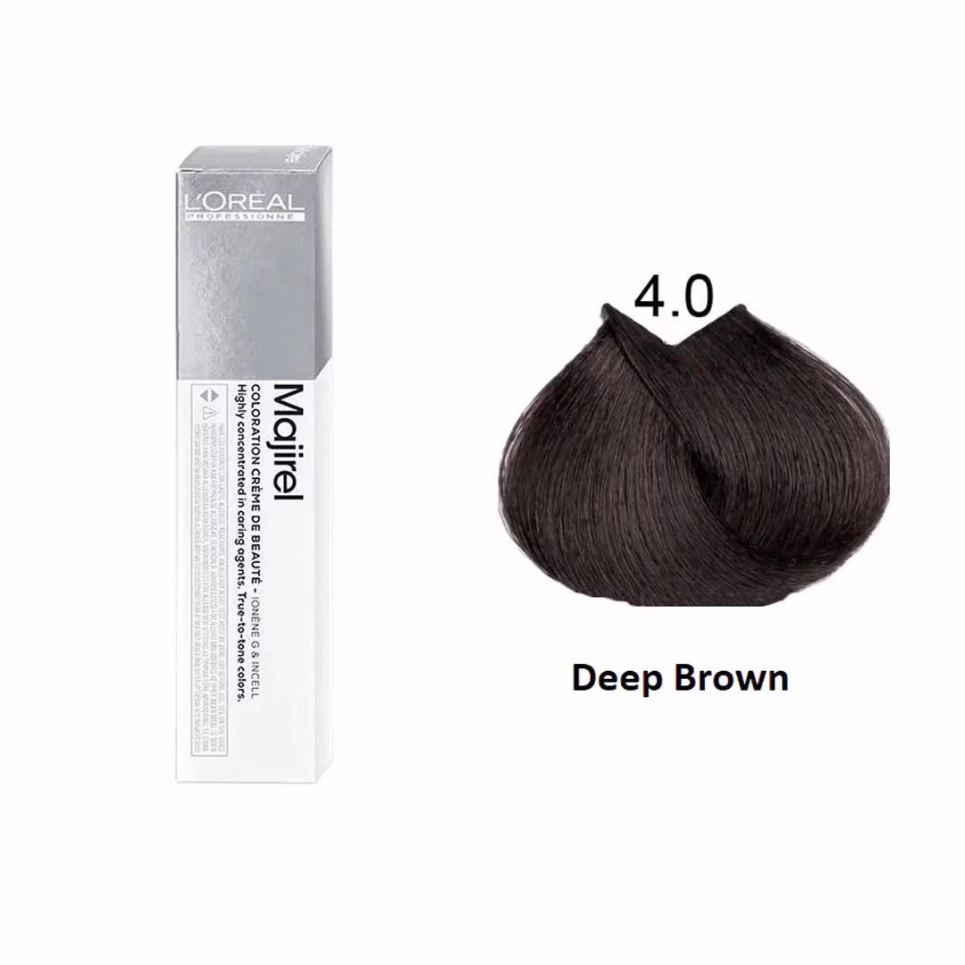 L’Oréal Professionnel Majirel Hair Color 4.0 – Deep and Natural Brown