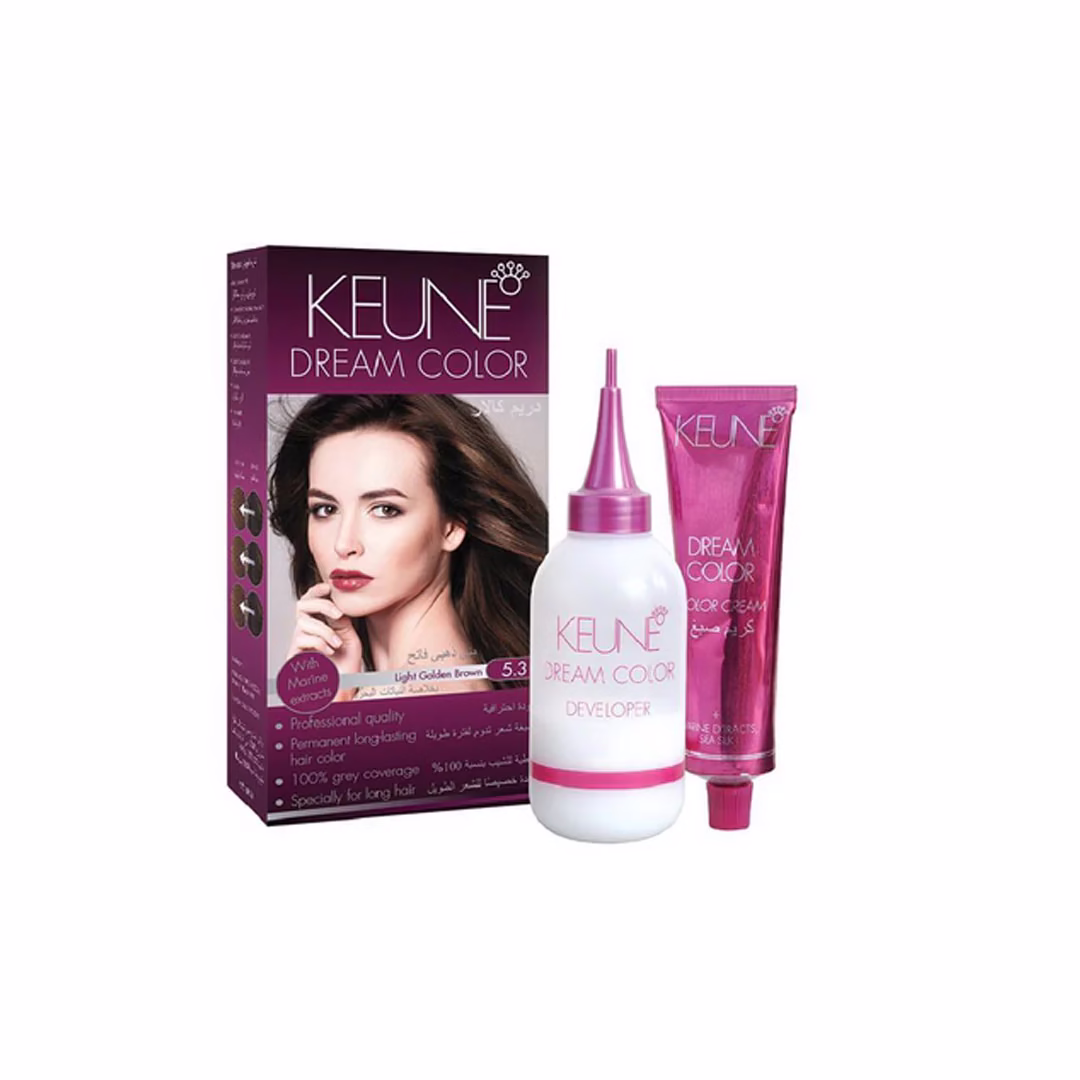 Keune Dream Hair Color 5.3 Light Golden Brown – Rich and Natural Hair Color