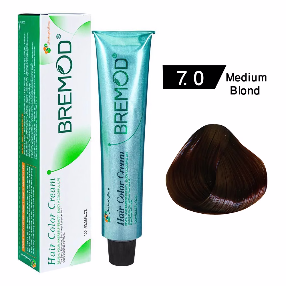 BREMOD HAIR COLOUR Medium Blond 7.0 100ml
