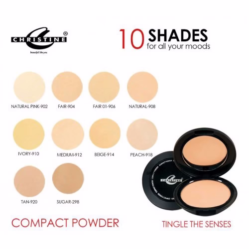 CHRISTINE COMPACT POWDER NATURAL-908